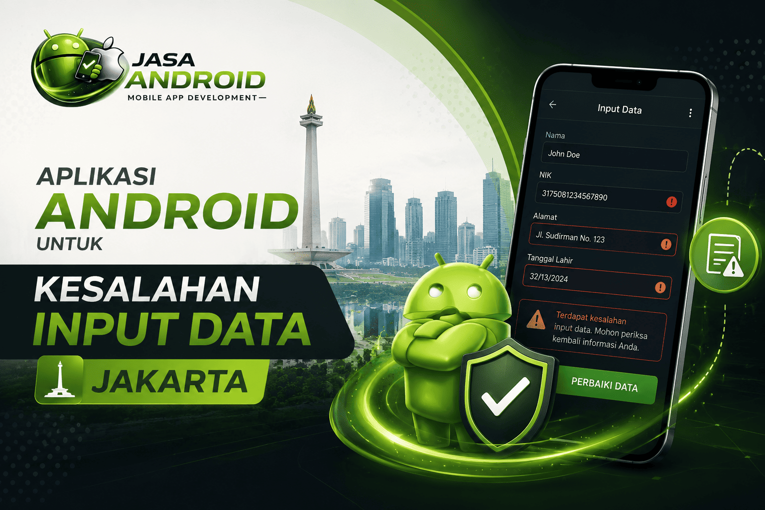Aplikasi Android untuk Kesalahan Input Data Jakarta: Solusi Cerdas Mengurangi Human Error dan Meningkatkan Akurasi Bisnis